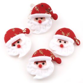 10 Pcspack Santa Claus Series Decorations (Option: 75x80mm)
