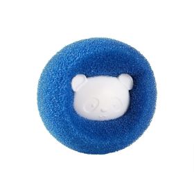 Washing Machine Cleaning Clothes Sponge Ball Magic Decontamination Anti-winding Hair Sticking Laundry (Option: Blue Single Nude)