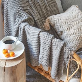 Nordic Style Bubble Lunch Break Artifact Summer Cover Blanket Sleeping Sofa (Option: Dark Gray-130 √ó 170cm)