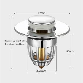 Bounce Drainer Wash Basin Leaking Plug (Option: Drainer Copper Bounce Core)
