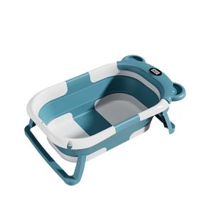 Household Newborn Baby Bathtub Temperature Sensing (Option: Light Green)