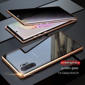 Double-sided HD Glass Magnetic King Magnetic Phone Case (Option: Golden HD Version-Samsung S23FE)
