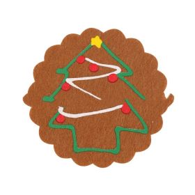 Christmas Decorations Non-woven Fabric Coaster Home (Option: Christmas Tree)