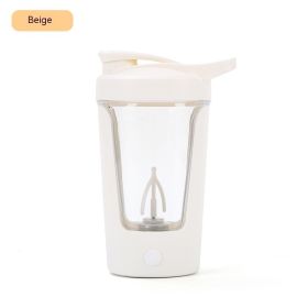 Portable Fully Automatic Mixing Cup Temperature-resistant Drop-resistant (Option: Creamy White-350ml)