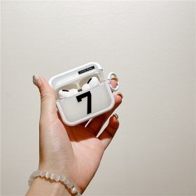 Simple Digital Protective Cover Wireless Bluetooth Earphone Cover (Option: Transparent 7-Airpods 3)